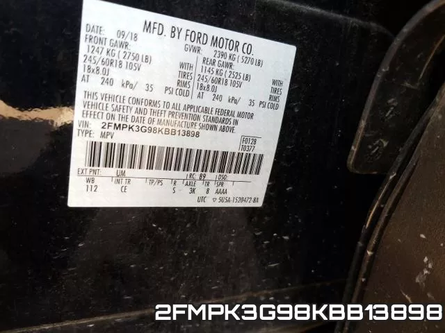 2FMPK3G98KBB13898 фото 2