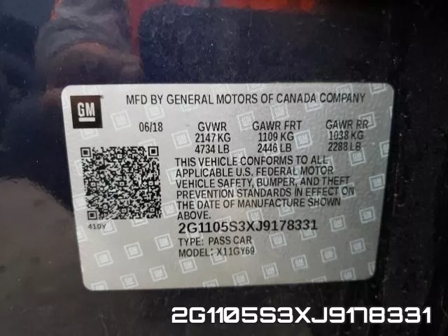 2G1105S3XJ9178331 фото 2