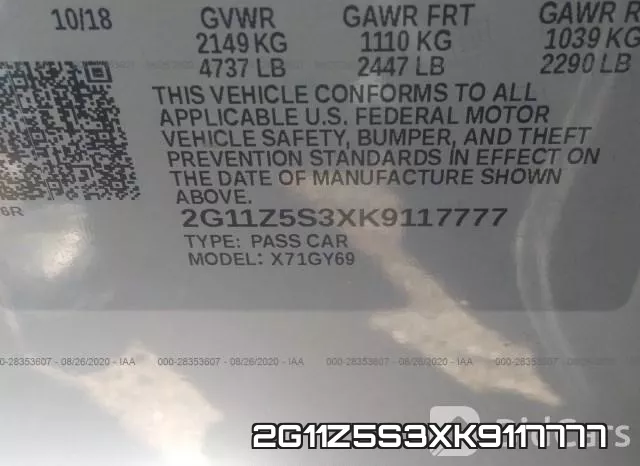 2G11Z5S3XK9117777 фото 9
