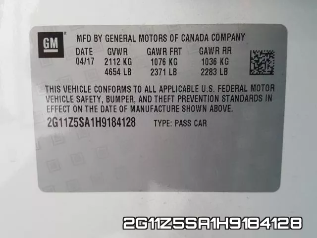 2G11Z5SA1H9184128 фото 2