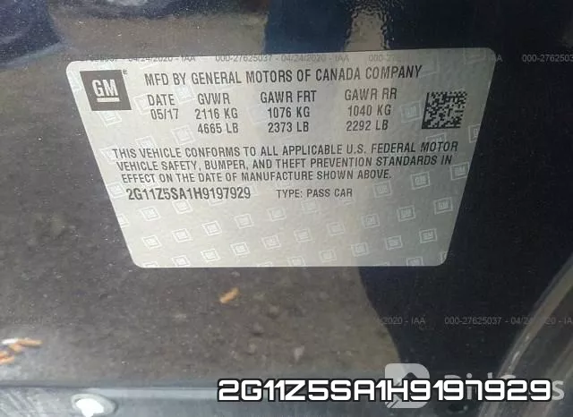 2G11Z5SA1H9197929 фото 10