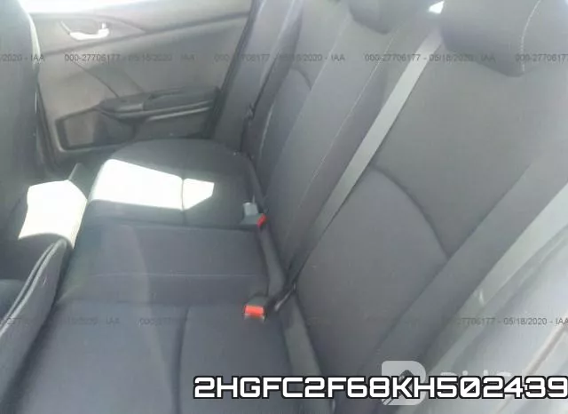2HGFC2F68KH502439 фото 9