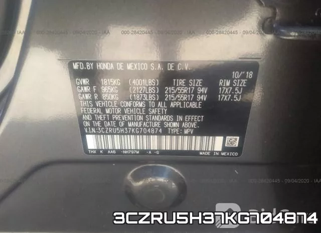 3CZRU5H37KG704874 фото 10