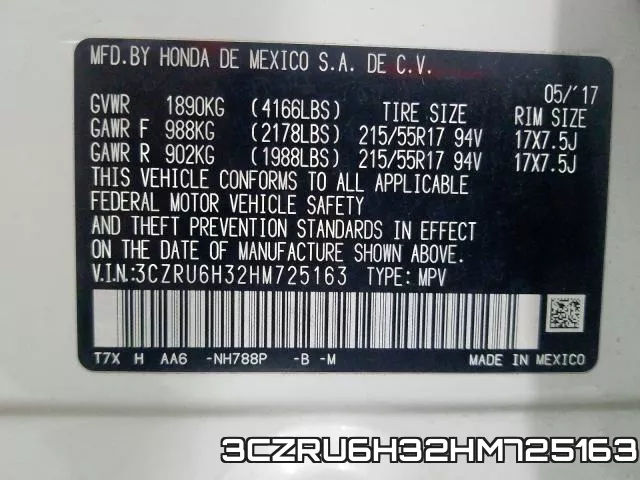 3CZRU6H32HM725163 фото 2
