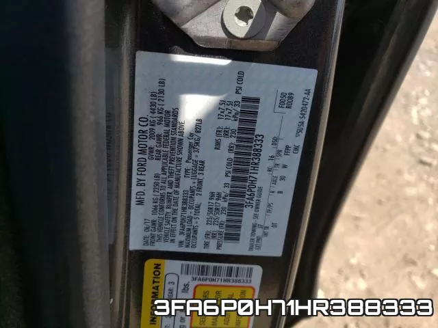 3FA6P0H71HR388333 фото 2