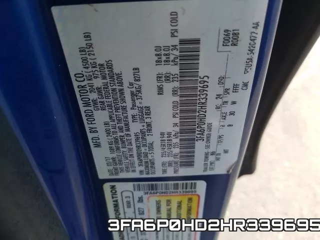3FA6P0HD2HR339695 фото 2
