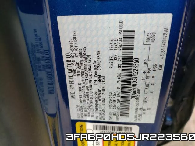 3FA6P0HD5JR223560 фото 2