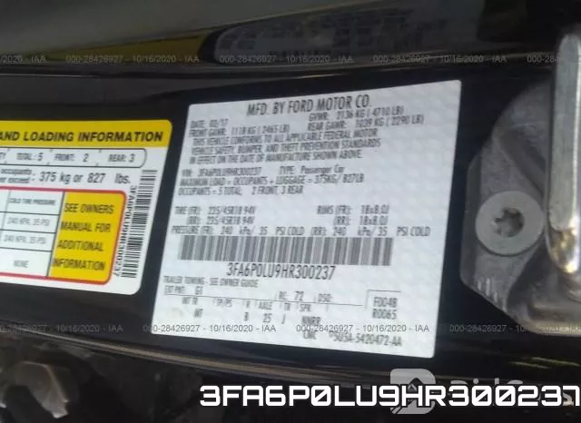 3FA6P0LU9HR300237 фото 10