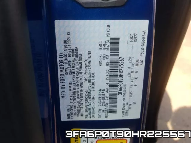 3FA6P0T90HR225567 фото 2