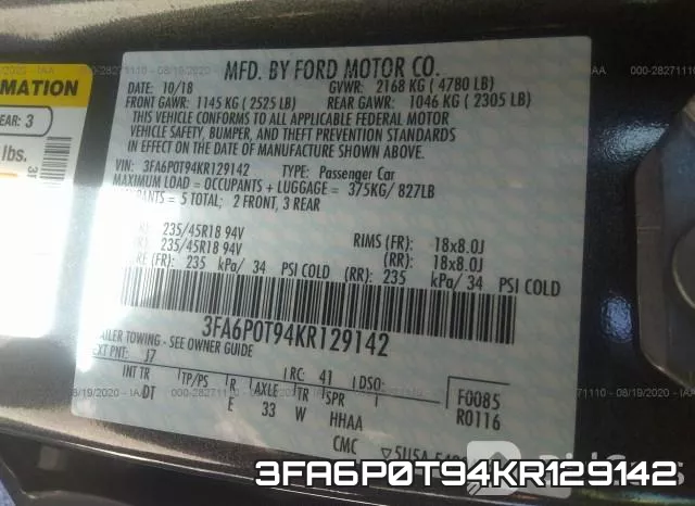 3FA6P0T94KR129142 фото 10