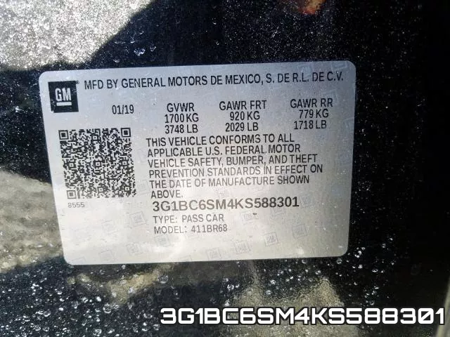 3G1BC6SM4KS588301 фото 2
