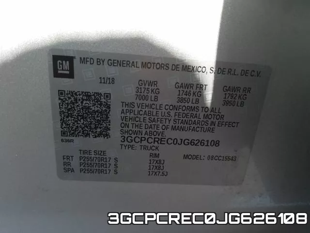 3GCPCREC0JG626108 фото 2