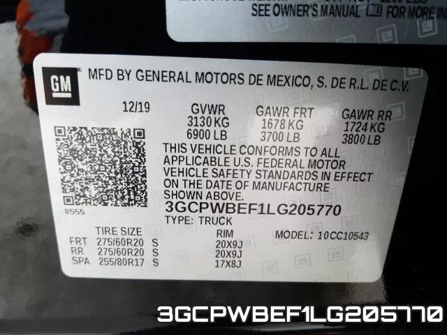 3GCPWBEF1LG205770 фото 2