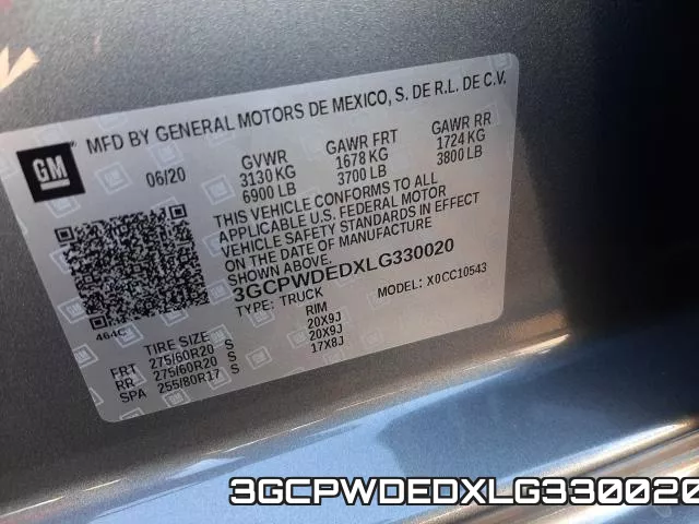 3GCPWDEDXLG330020 фото 2