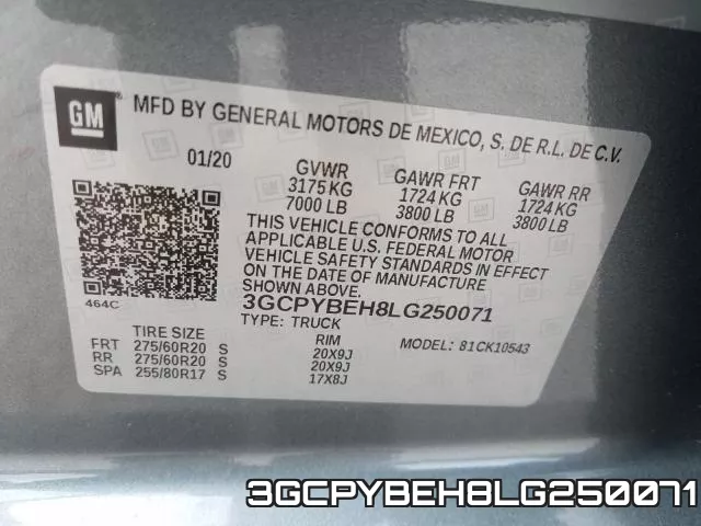 3GCPYBEH8LG250071 фото 2