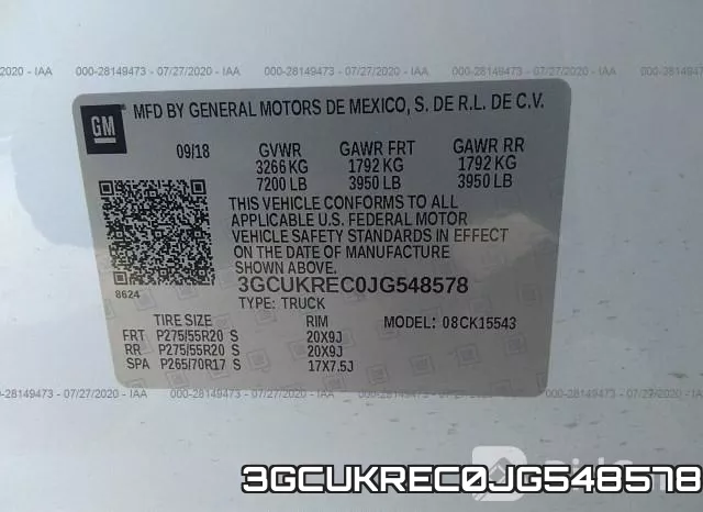 3GCUKREC0JG548578 фото 10
