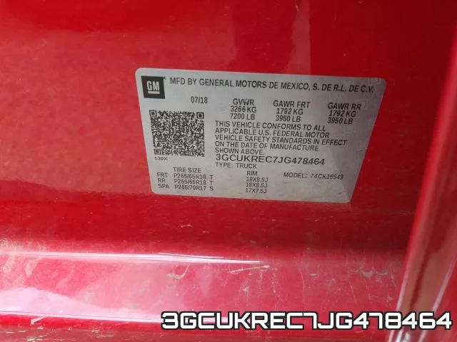 3GCUKREC7JG478464 фото 2