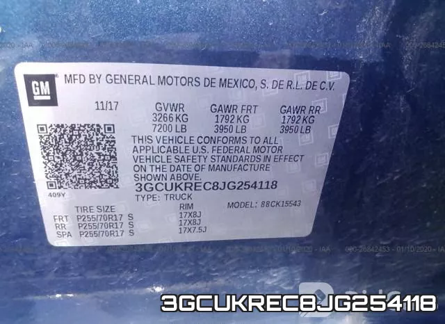 3GCUKREC8JG254118 фото 10