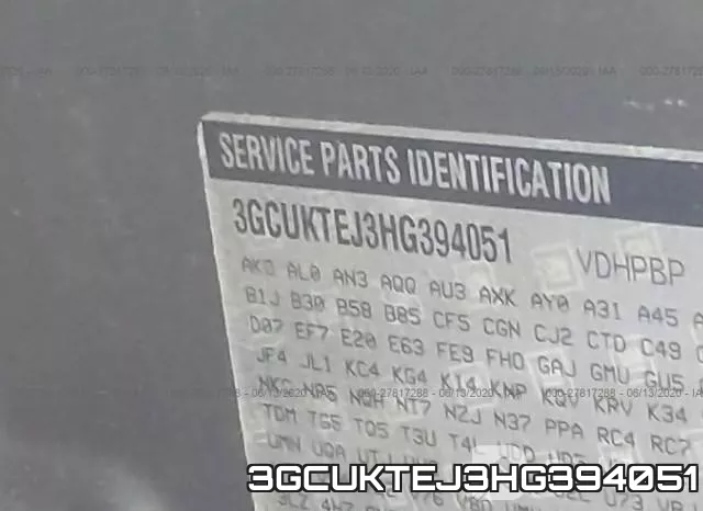 3GCUKTEJ3HG394051 фото 10