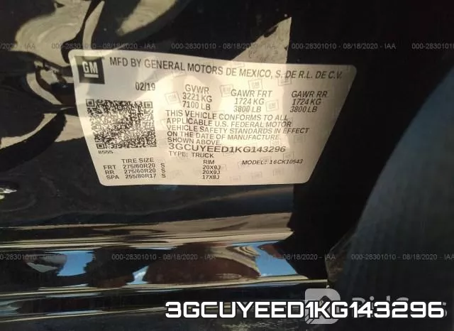 3GCUYEED1KG143296 фото 10
