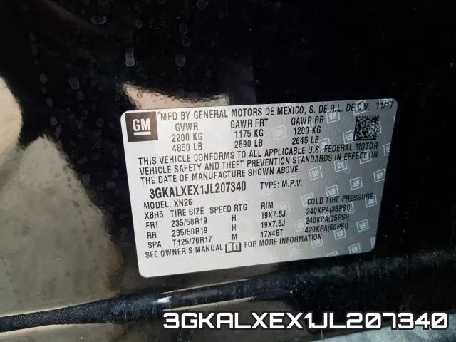 3GKALXEX1JL207340 фото 2