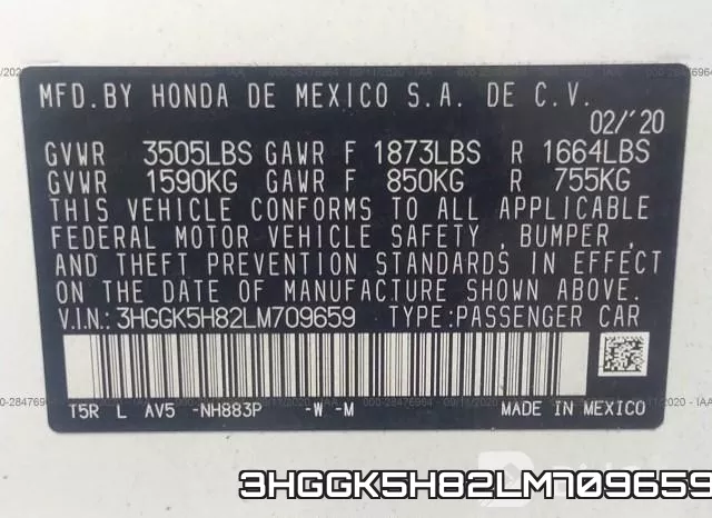 3HGGK5H82LM709659 фото 10