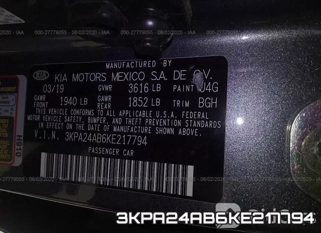 3KPA24AB6KE217794 фото 10