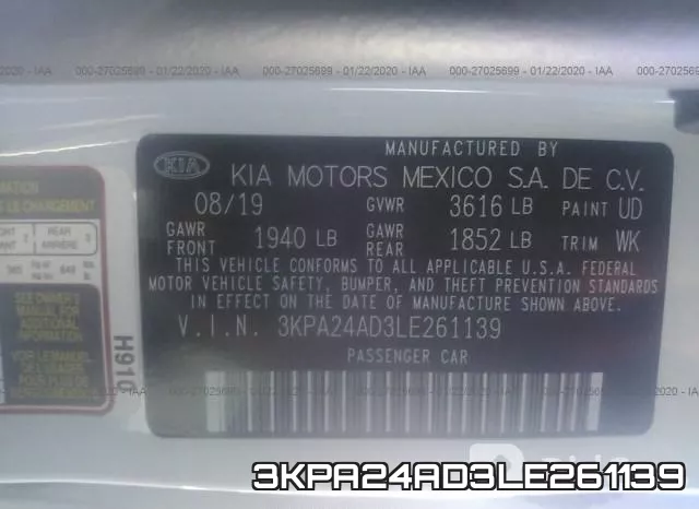 3KPA24AD3LE261139 фото 10