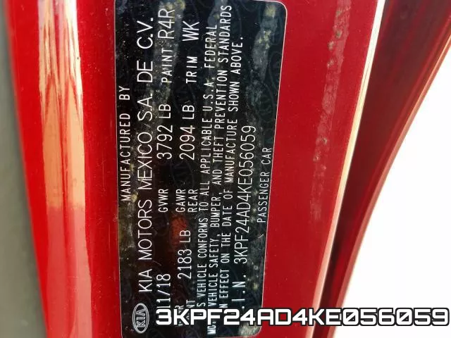 3KPF24AD4KE056059 фото 2
