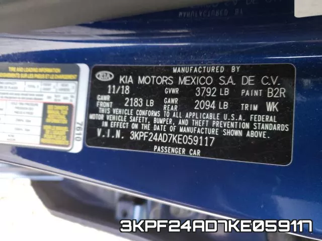 3KPF24AD7KE059117 фото 2