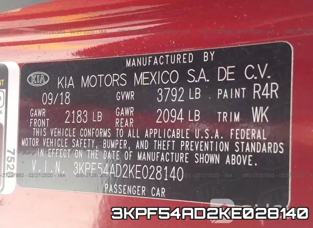 3KPF54AD2KE028140 фото 10
