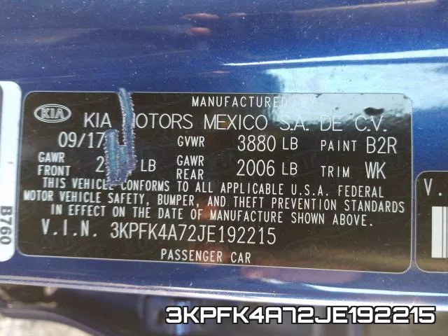 3KPFK4A72JE192215 фото 2