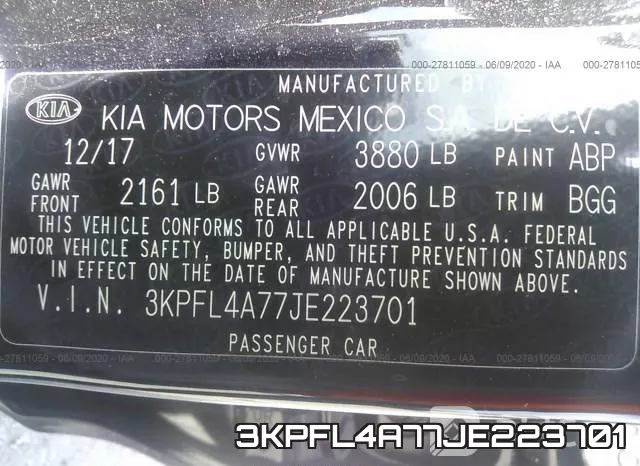 3KPFL4A77JE223701 фото 10
