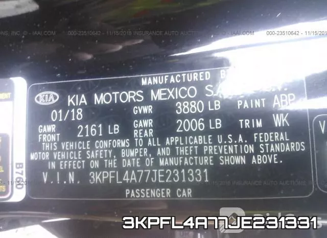 3KPFL4A77JE231331 фото 10