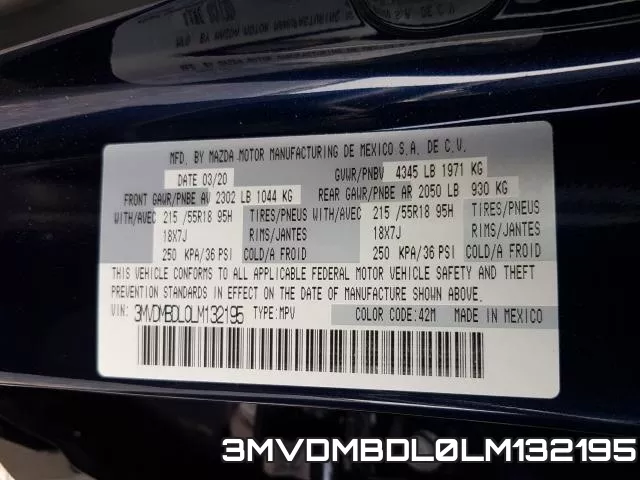 3MVDMBDL0LM132195 фото 2