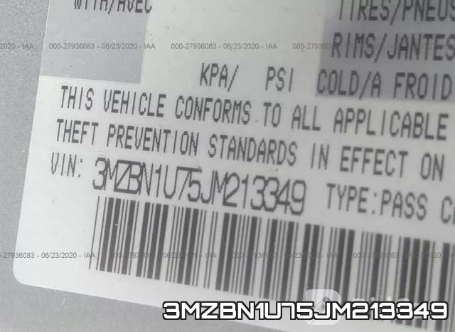 3MZBN1U75JM213349 фото 10