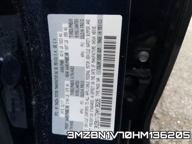 3MZBN1V70HM136205 фото 2