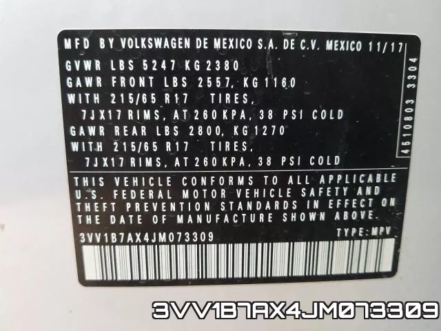 3VV1B7AX4JM073309 фото 2