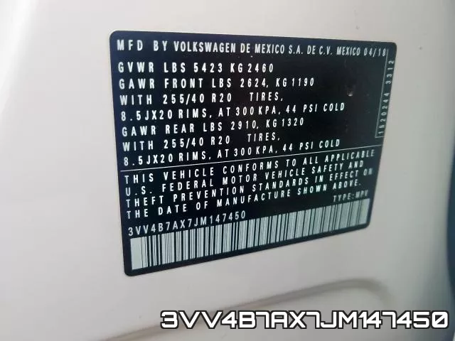 3VV4B7AX7JM147450 фото 2