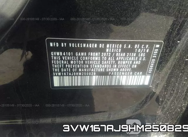 3VW167AJ9HM250829 фото 10