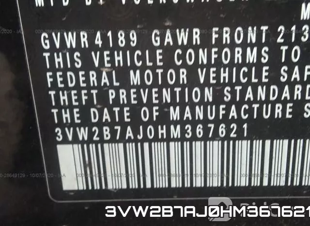 3VW2B7AJ0HM367621 фото 10
