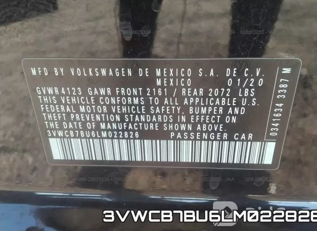 3VWCB7BU6LM022826 фото 10