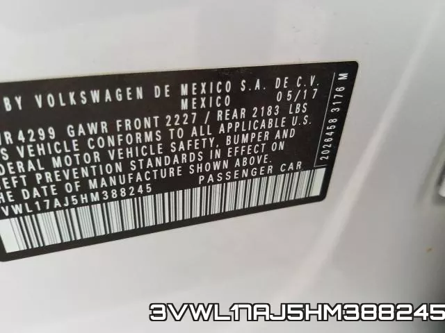 3VWL17AJ5HM388245 фото 2