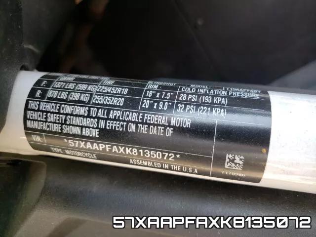 57XAAPFAXK8135072 фото 2