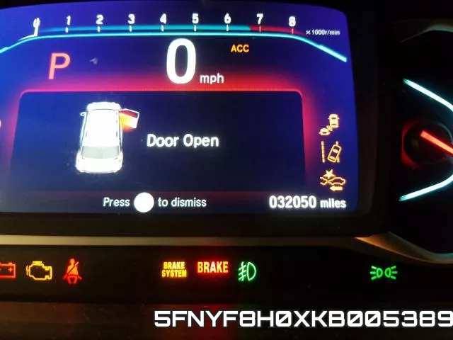 5FNYF8H0XKB005389 фото 9