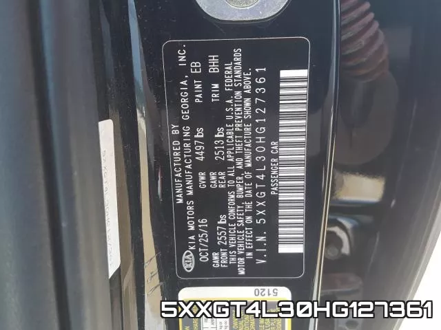 5XXGT4L30HG127361 фото 2