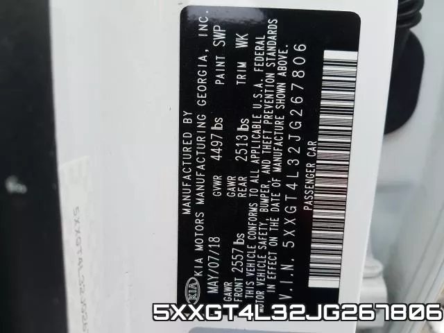 5XXGT4L32JG267806 фото 2
