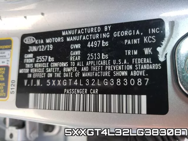 5XXGT4L32LG383087 фото 2