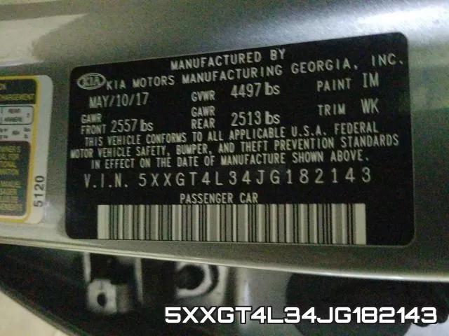 5XXGT4L34JG182143 фото 2