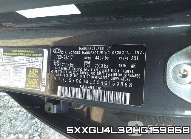 5XXGU4L30HG159868 фото 10